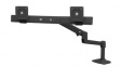 45-489-224 Desk Mount Dual LCD Monitor Arm, 25", 100x100/75x75, 10kg, Black