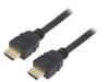 AK-330124-030-S Кабель; HDMI 2.1; вилка HDMI,с обеих сторон; 3м; черный