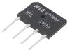 NTE53010 Однофазный выпрямительный мост; Urmax:1кВ; If:15А; Ifsm:240А