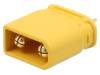 XT30U-M Вилка; питания DC; XT30; "папа"; PIN:2; на провод; под пайку; 30А