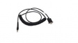 CBA-RF3-C09ZAR RS232 Cable, Coiled, 2.7m, Suitable for VC70/DS3608-SR/DS3678-SR/LI3608-SR/LI367