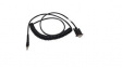 CBA-RF3-C09ZAR RS232 Cable, Coiled, 2.7m, Suitable for VC70/DS3608-SR/DS3678-SR/LI3608-SR/LI3678-SR