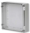 WPCP404018G Cubo W 400 x 400 x 187, с петлями и замками, рамная вставка, серая крышка, PC, I