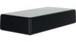 SR33.9 Enclosure with Rounded Corners 128x64x26mm Black ABS
