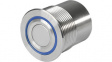 1241.6456 Push-button Switch, MCS 30, Multicolor ring illumination (RGB), 30 mm, Vandal Pr