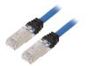 STP6X2MBU Patch cord; S/FTP,TX6A™ 10Gig; 6a; многопров; Cu; LSZH; синий