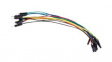 WJW011 Jumper Wires, Set of 10 Pieces, 1-Pin, Male to Female, AWG22