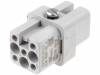 C146 10B007 000 2, Разъем: прямоугольный; "мама"; heavy|mate D; PIN:8; 7+PE; 16А; 400В, Amphenol