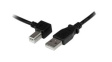 USBAB2ML USB Cable Left Angle USB-A Plug - USB-B Plug 2m USB 2.0 Black