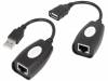 DA-70139-2, Репитер USB; гнездо RJ45,гнездо USB A, DIGITUS