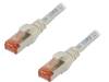 DK-1644-005 Patch cord; S/FTP; 6; многопров; Cu; LSZH; серый; 0,5м