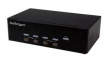 SV431DVGAU2A 4-Port Dual VGA KVM Switch with Audio and USB Hub