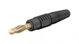 64.1020-21 In-Line Test Plug 4mm Black 32A 30V Gold-Plated