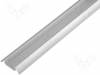 OF-PROFSTOSALUA, Профиль для LED модулей; плоский; L:1м; алюминий; прозрачный, OPTOFLASH