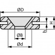 HV1401-PVC-BK-M1 Прокладки 15.9 mm 9.5 mm