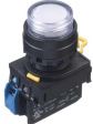YW1L-M2E10QM3PW Illuminated Pushbutton Switch, 10 A, 230 VDC / 240 VDC