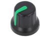 GTC6D3-16X14-355C Ручка; миниатюрный,с указателем; Oоси: 6,35мм; черный