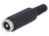 PC-GP2.5/2 Вилка; питания DC; "папа"; 5,5/2,5мм; 5,5мм; 2,5мм; на провод