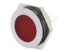 SMFL 22012 Индикат.лампа: LED; плоский; 12?14ВDC; Отв: O22мм; IP67; металл