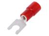 TMEV 1.25LY-3.5S-RED Вилочный; M3,5; O:3,7мм; 0,3?1,65мм2; обжим; на провод; луженые