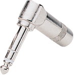 236, Jack plug 90deg. nickel - plated 3 poles, Switchcraft