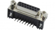 RND 205-00772 D-Sub socket, poles 15, 90deg./solder pcb tht