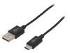 45735 Кабель; USB 2.0,USB 3.1; вилка USB A, вилка USB C; 1м; черный