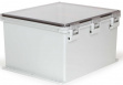 UPCT181610HNLF PolyBox 482 х 431 х 286 мм, петли, защелки, монтажный фланец, прозрачная крышка,