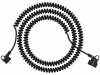 PS-US.3X1.SPIRALNY/4M.CZ Сетевой удлинитель; спиральный; Гнезда:1; ПВХ; черный; 3x1мм2; 4м