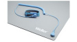 T0051403799 Antistatic ESD Premium Work Station Soldering Mat Set With Wrist Strap And Coiled Cord, Grey