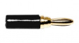 BU-P3690-0 [10 шт] Banana Plug, Black, 5A, 1kV, Gold, Pack of 10 pieces