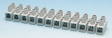 CTSN633/12 Terminal block 4 mm2, 12 poles natural