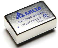 DG06S4812A, DC/DC converter 36...75 VDC 12 VDC 6 W, DELTA Electronics