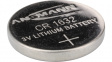 1516-0004 Lithium Button Cell Battery,  Lithium Manganese Dioxide, 3 V