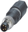 1441037 Cable plug M8, 4 Poles