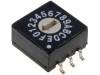 ERD116RMZ-SMD Кодирующий переключатель; HEX/BCD; Положения:16; SMT; 0,1A/50ВDC