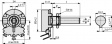 PD5WK010 Wirewound Potentiometer, 10 kOhm, Soldering lugs