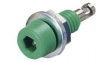 RND 350-00025 Banana Socket  diam.2mm Green 10A Solder