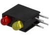 L-7104MD/1SURK1SYKD, LED; в корпусе; Кол-во диод:2; 3мм; THT; красный/желтый; 40°, Kingbright