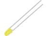 L-7104SYDK, LED; 3мм; желтый; 70-150мкд; 40°; Поверхность: выпуклая, Kingbright