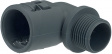 PA-WOG-29M32 Conduit fittingNW29 M32 x 1.5 grey 90 deg