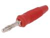 LAS30RT, Вилка; "банан" 4мм; 32А; 60ВDC; красный; 3мОм; 4,2мм2, Hirschmann