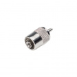 11322 PL 259 NK UHF cable connector, straight for RG-58, Male, UHF