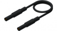 MLS GG 25/1 black Safety test lead diam. 4 mm Black 25 cm 1 mm2 CAT III