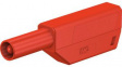 22.2656-22 Stackable Banana Plug 4mm Red 32A 1kV Gold-Plated