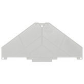 PAP PRV/PPV8 GR, End plate PRV/PPV8 58.5 x 3 x 120 mm grey, Weidmuller