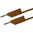 MLN 100/2.5 BRAUN / BROWN Test lead diam. 4 mm Brown 100 cm 2.5 mm2 CAT I