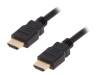 44506, Кабель; HDMI 2.0; вилка HDMI, с обеих сторон; 1м; черный, Goobay