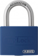 T65AL/40 BLUE Padlock 40 mm