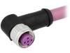 21349100487020 Вилка; M12; PIN:4; "мама"; код B-Profibus; 2м; изоляция: TPU